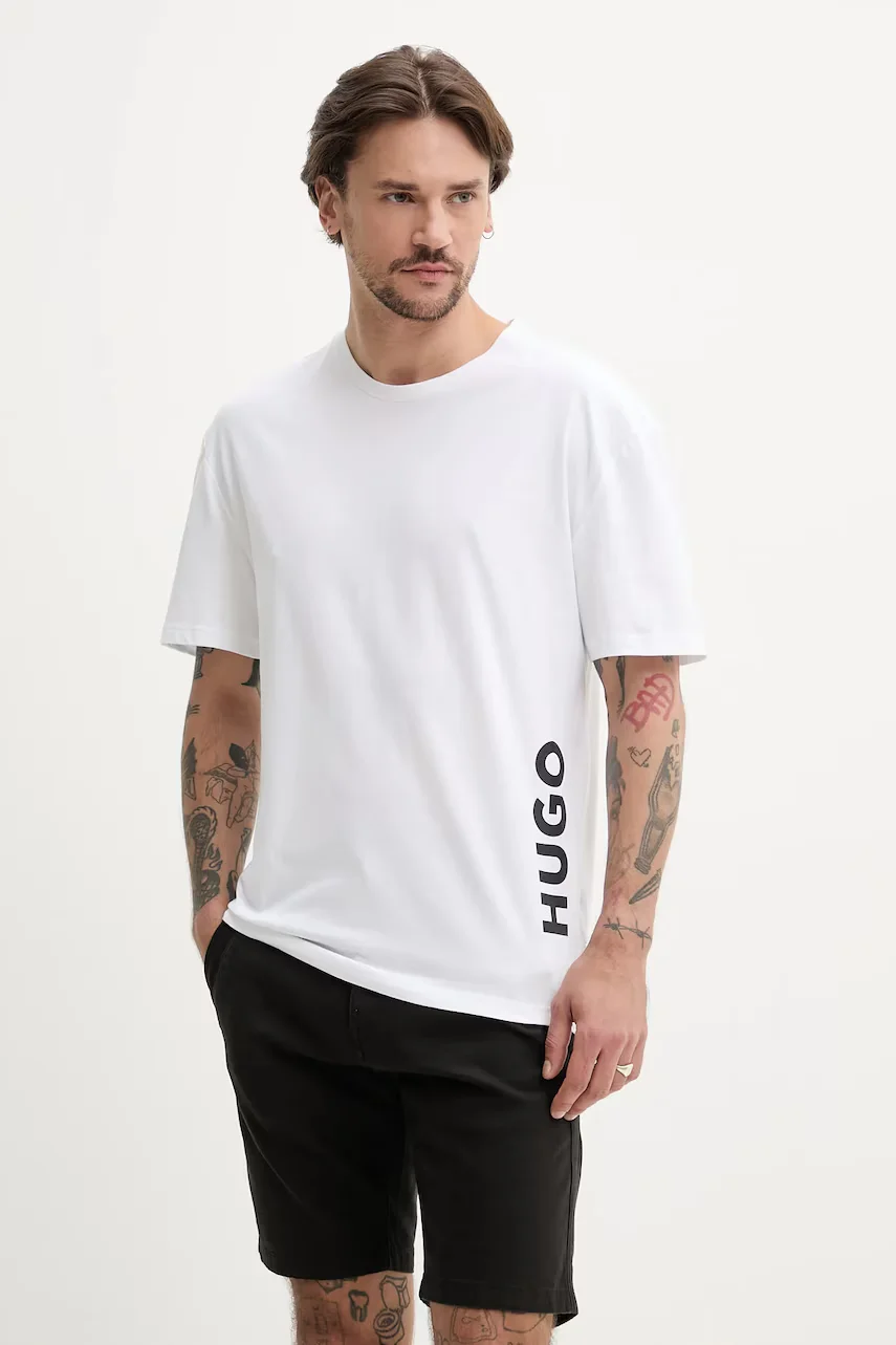 HUGO Плажна тениска T-SHIRT RN RELAXED