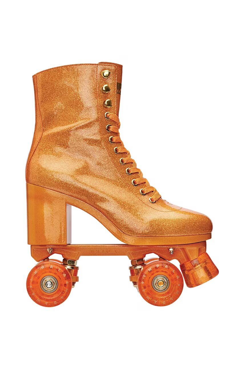 Impala Ролкови кънки Sparkle Orange High Heel Rollerskates x Marawa