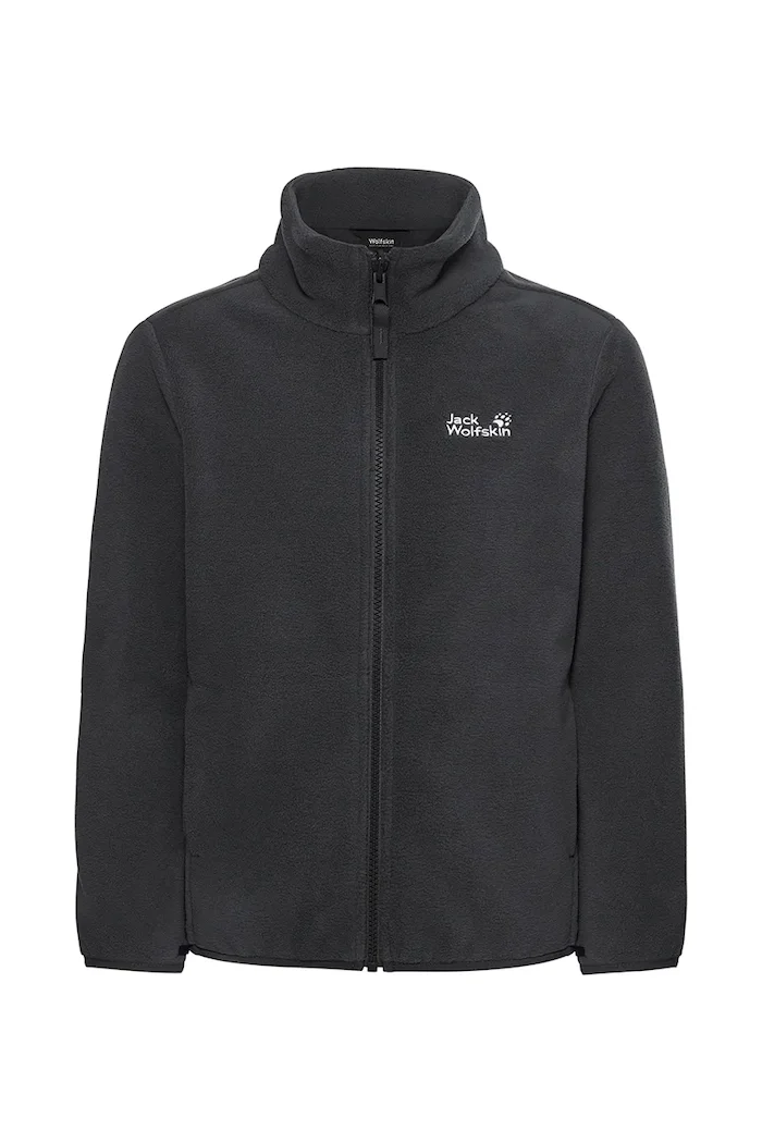 Jack Wolfskin поларен суичър за деца TAUNUS 200 черен A66237