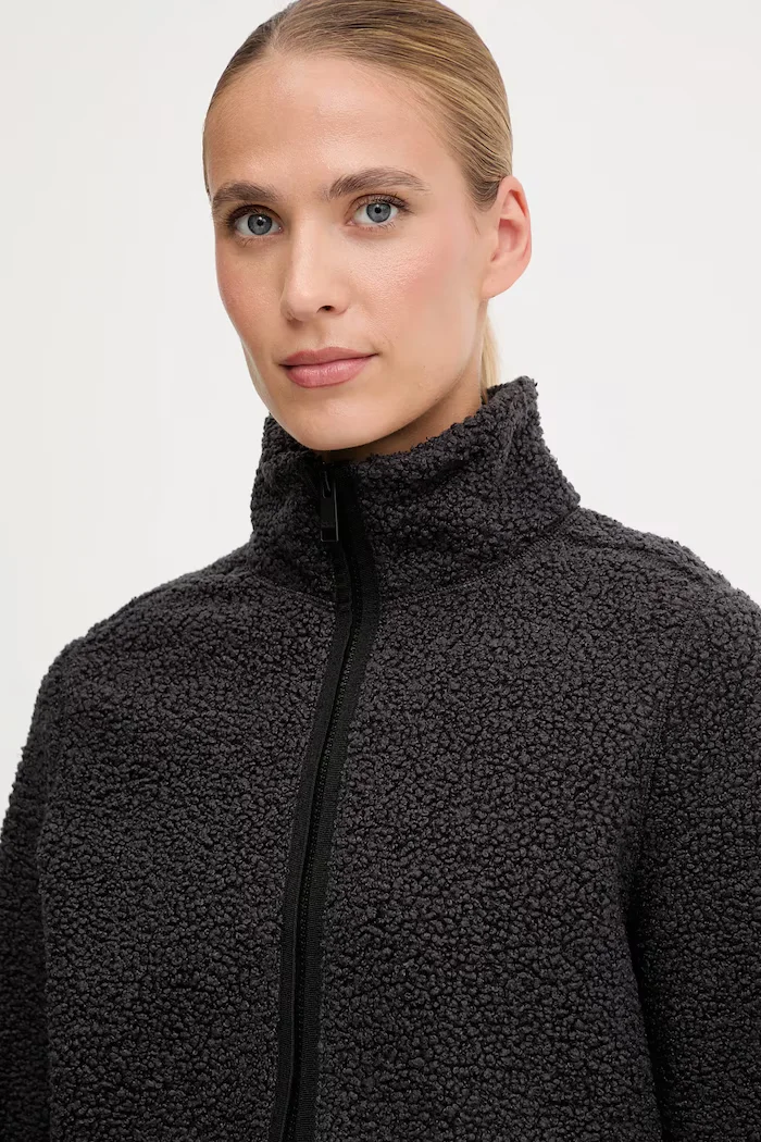 Jack Wolfskin суичър с цип дамски HIGH CURL черен A65074