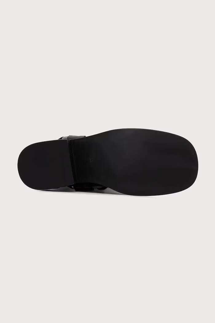 Jeffrey Campbell боти за мотоциклет дамски от кожа REFLECTION черни JC-1192-6-4