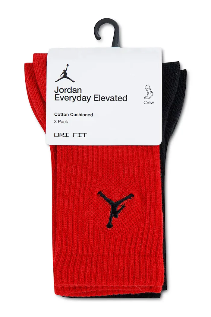 Jordan чорапи за деца 3 броя червени BJ0883