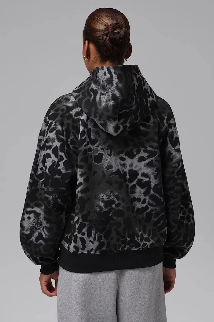 Jordan суичър с качулка дамски с памук Brooklyn Fleece черен IX6900.010