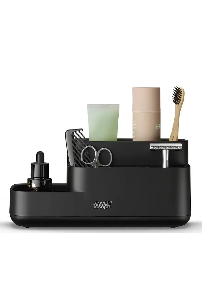 Joseph Joseph Органайзер за баня EasyStore L в черно
