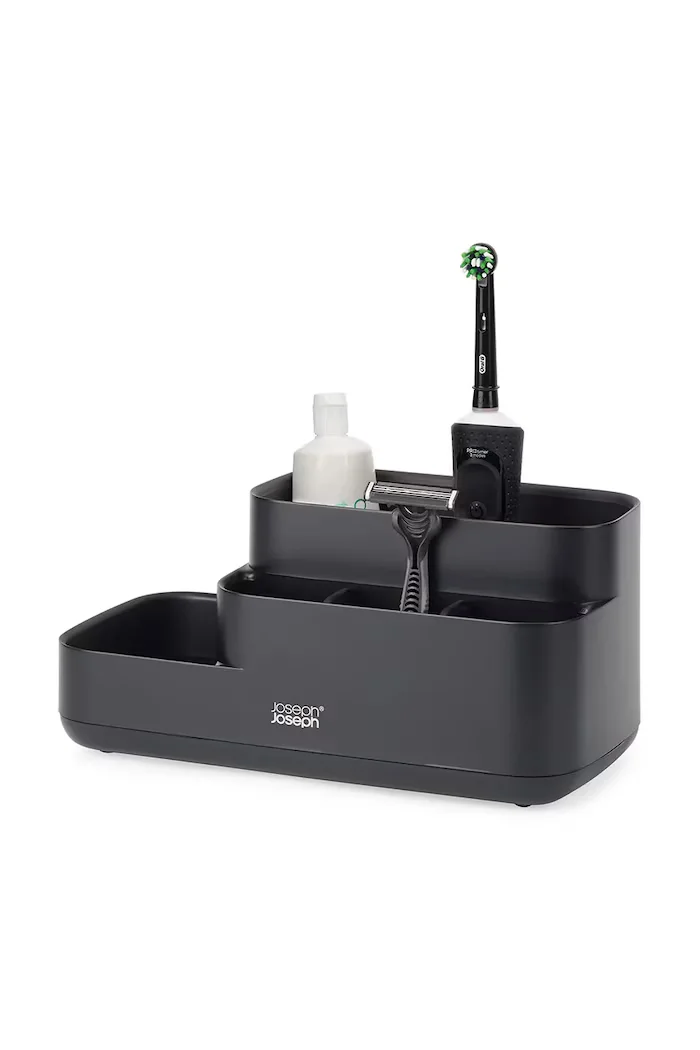 Joseph Joseph Органайзер за баня EasyStore L в черно