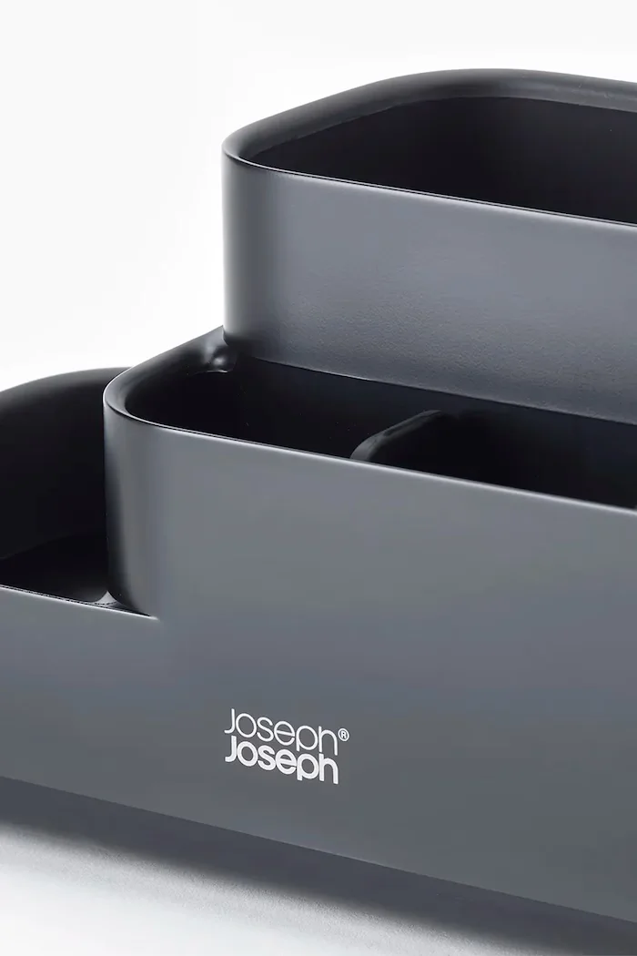 Joseph Joseph Органайзер за баня EasyStore L в черно