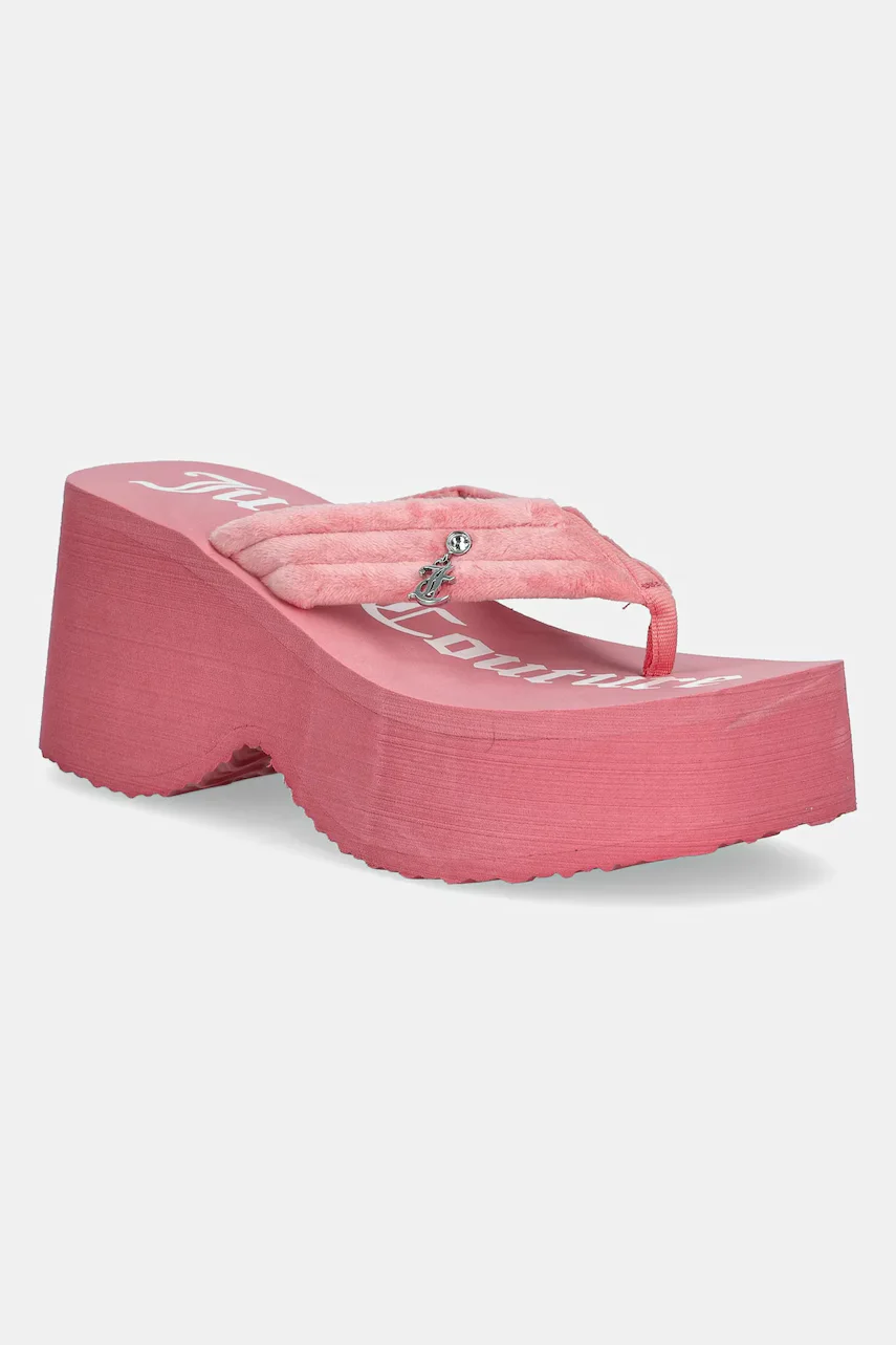Juicy Couture Джапанки WHITNEY VELOUR Y2K WEDGE