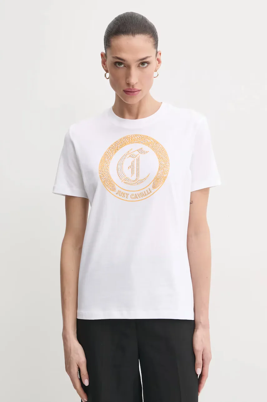 Just Cavalli Памучна тениска