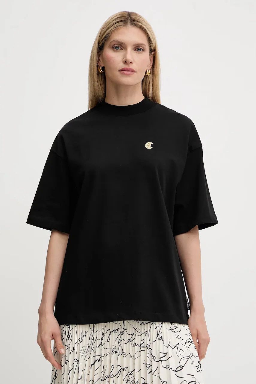 Just Cavalli Памучна тениска
