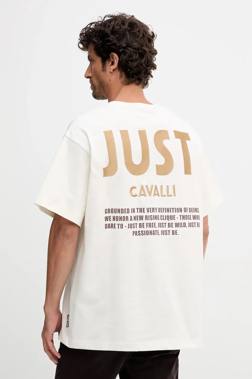 Just Cavalli Памучна тениска