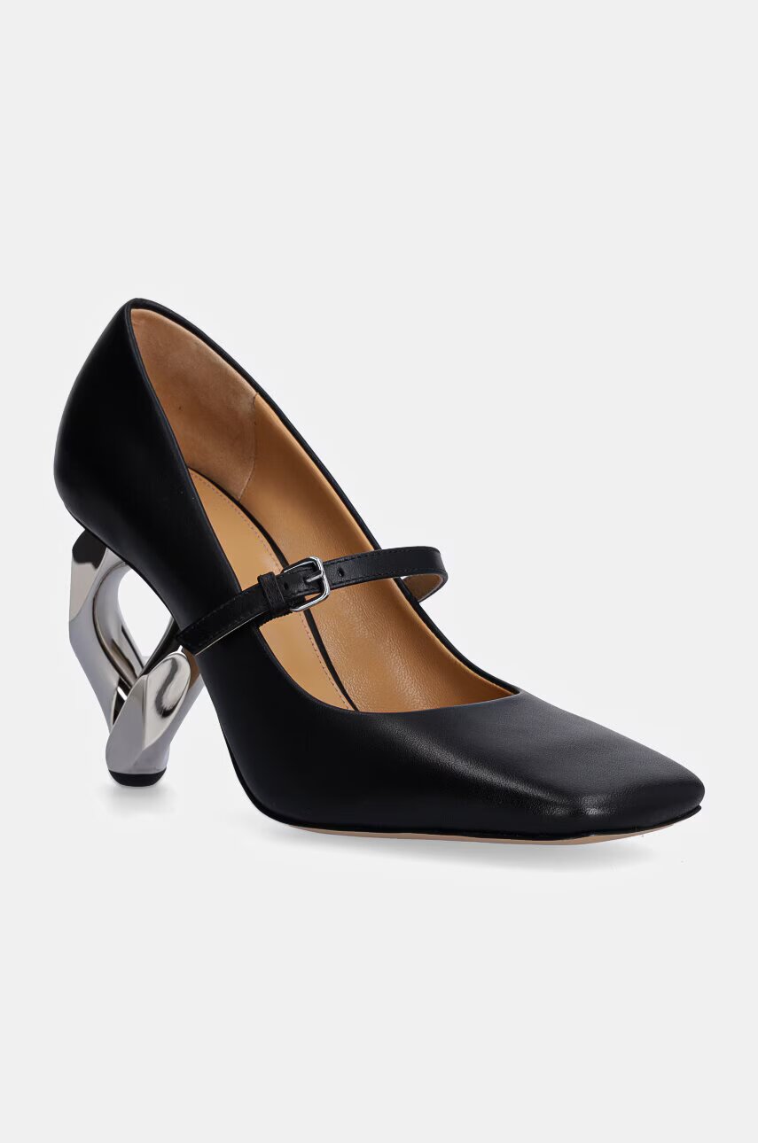 JW Anderson Кожени обувки с дебел ток Chain Heel