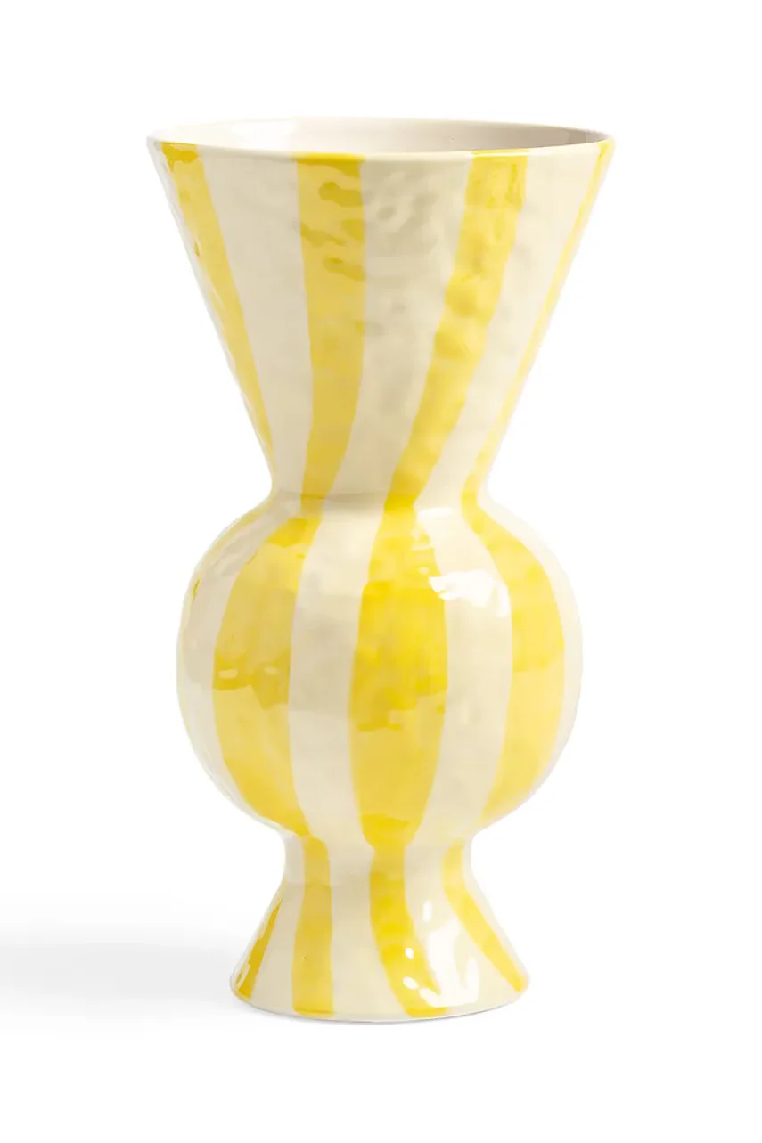 &k amsterdam Декоративна ваза rhombic yellow