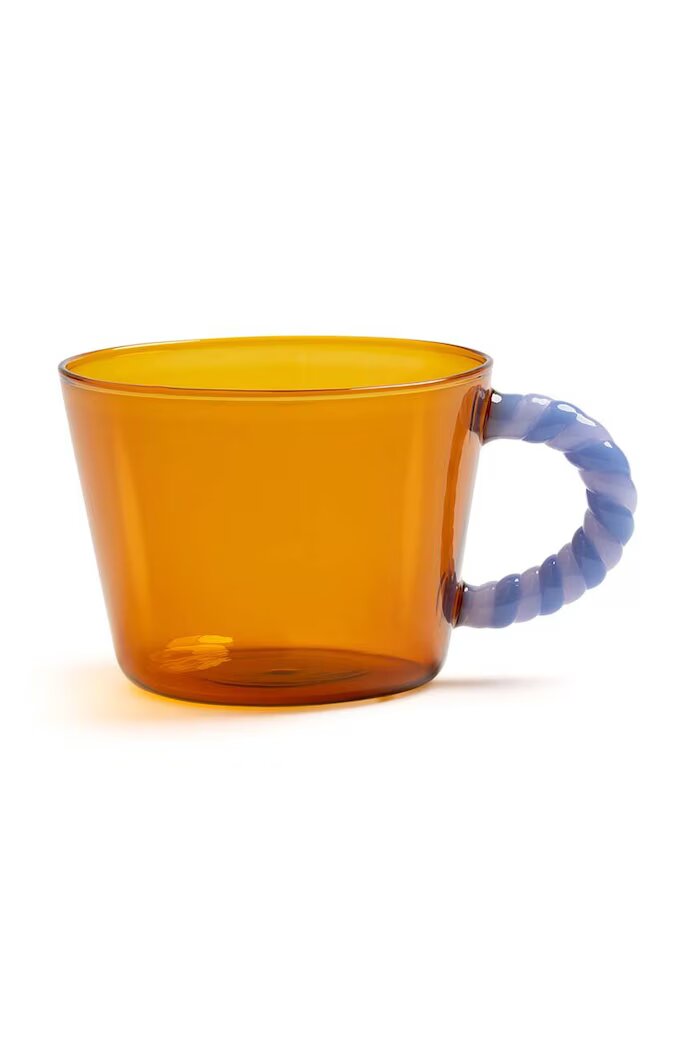 &k amsterdam Комплект чаши Duet Amber 300 ml (2 броя) в оранжево