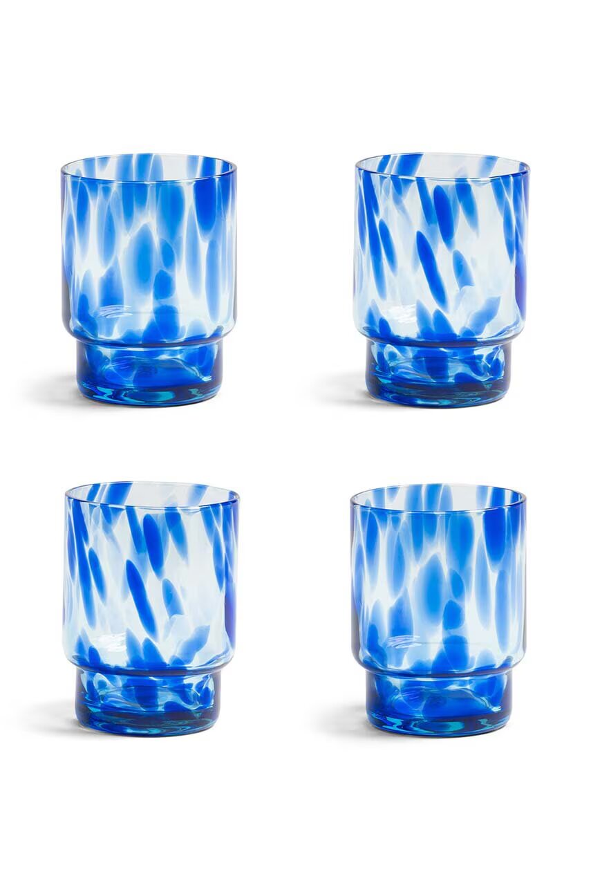 &k amsterdam Комплект чаши Tortoise Blue Set (4 броя)