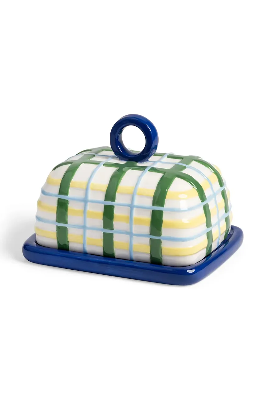 &k amsterdam Купа за масло Plaid Blue
