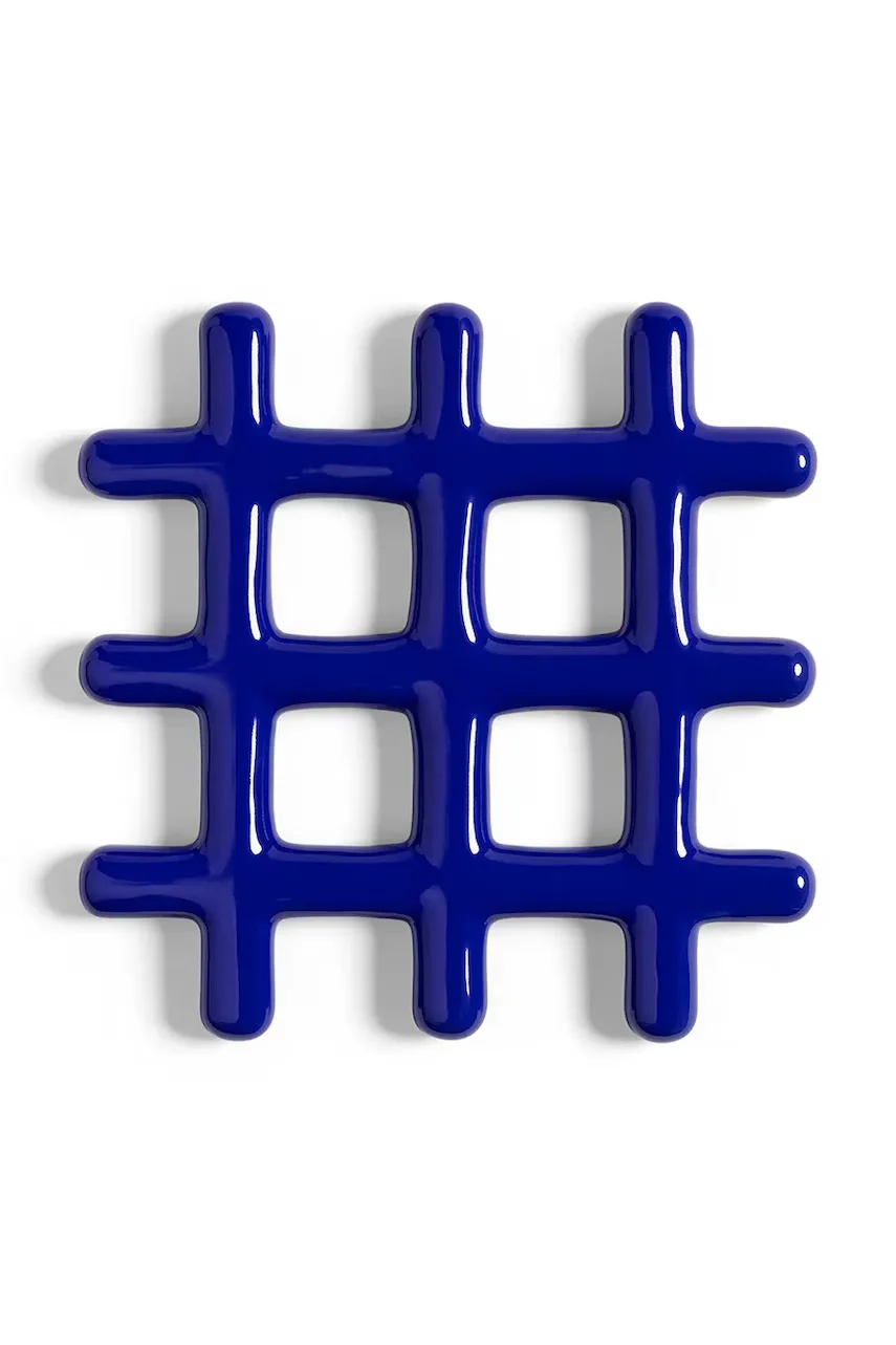 &k amsterdam Стойка за топли съдове grid blue