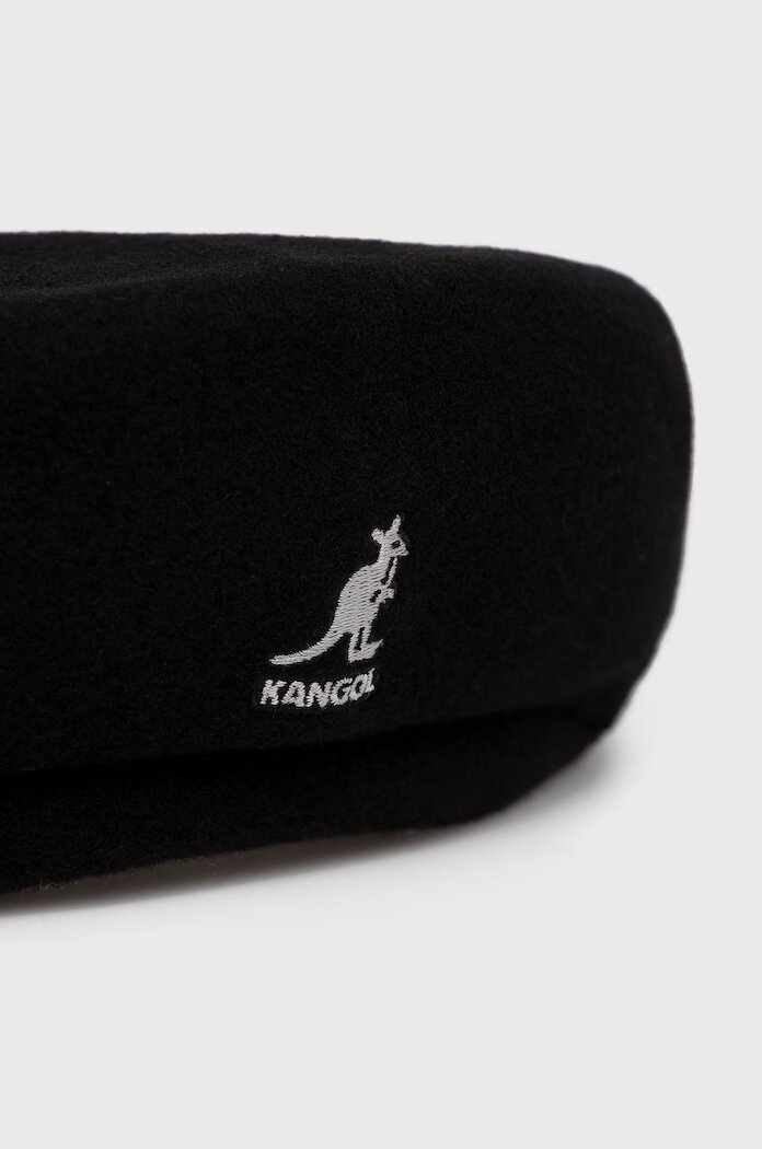 Kangol Вълнен каскет в черно от вълна