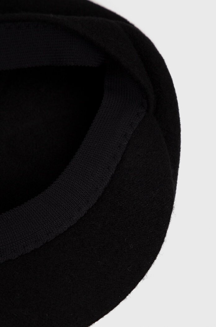 Kangol Вълнен каскет в черно от вълна