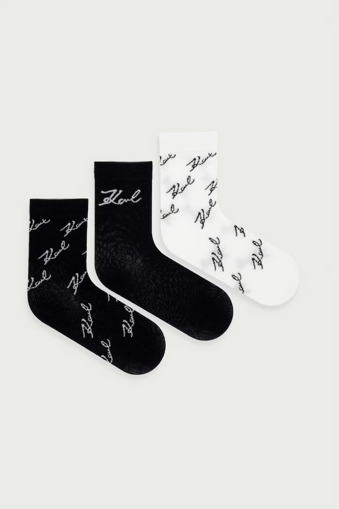 Karl Lagerfeld чорапи дамски 3 броя черни B4W47025