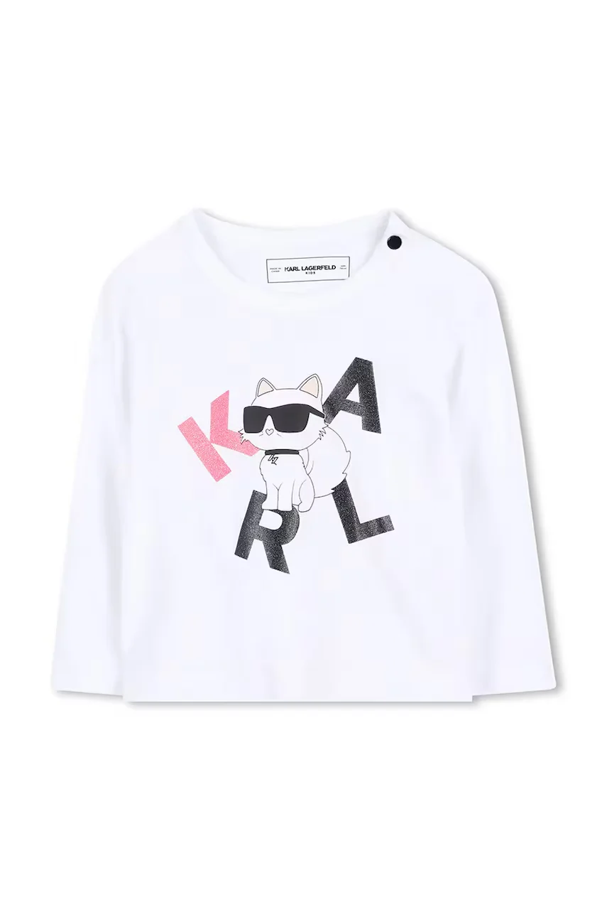 Karl Lagerfeld Детска блуза с дълги ръкави