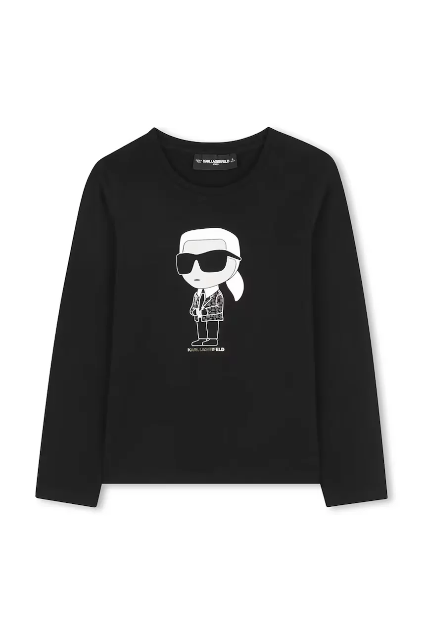 Karl Lagerfeld Детска блуза с дълги ръкави