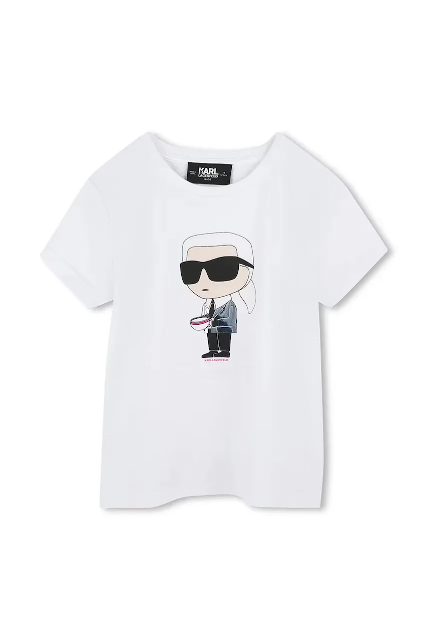 Karl Lagerfeld Детска памучна тениска