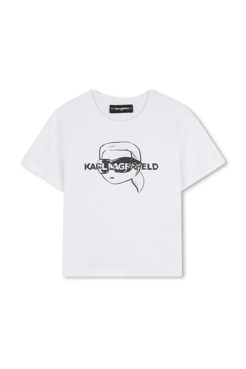Karl Lagerfeld Детска памучна тениска