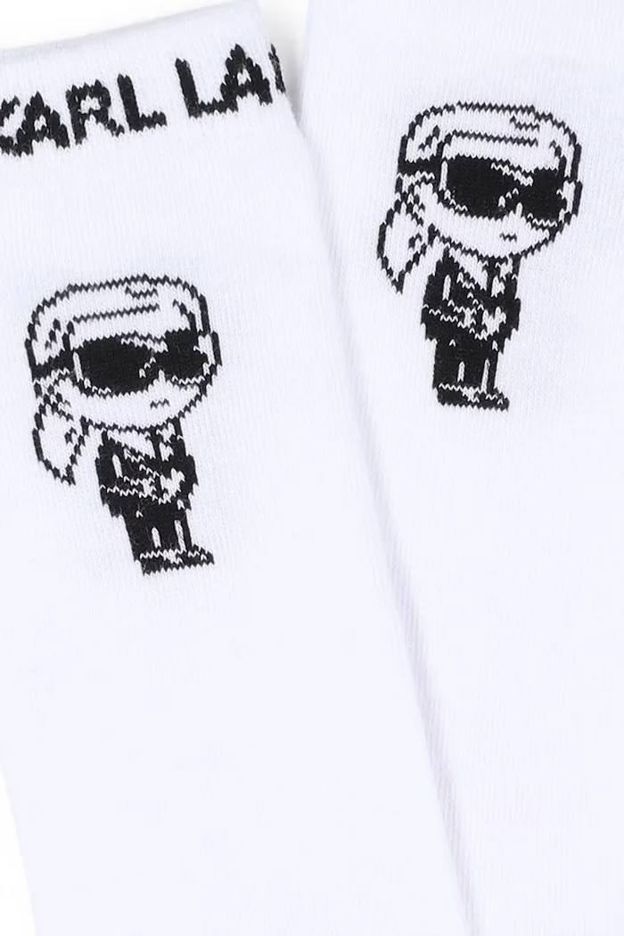 Karl Lagerfeld Детски чорапи с памук в бяло Z31204