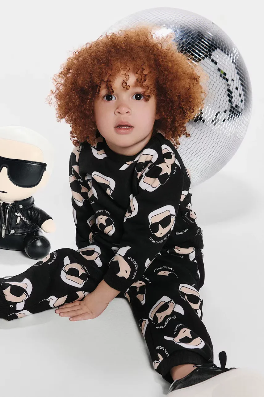 Karl Lagerfeld Детски памучен суичър