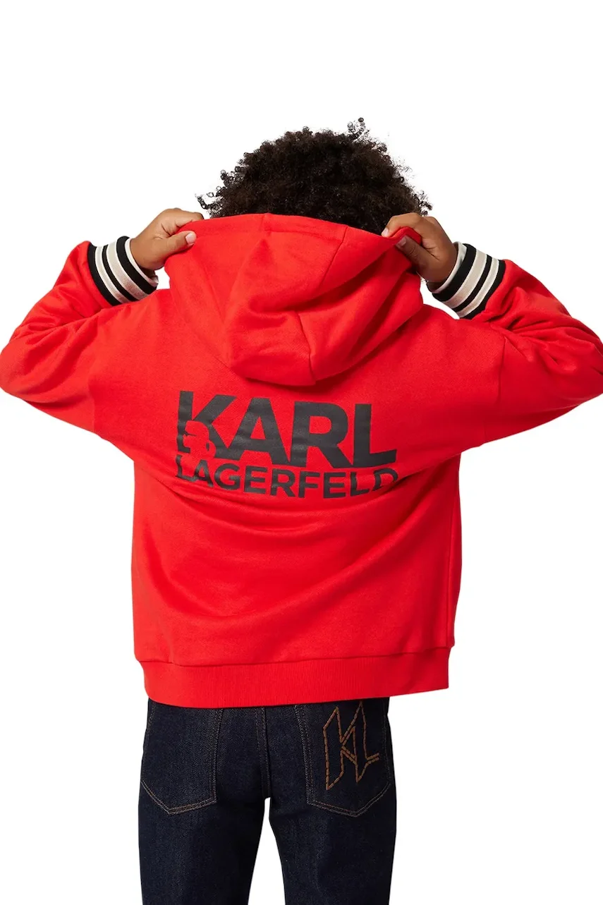Karl Lagerfeld Детски памучен суичър