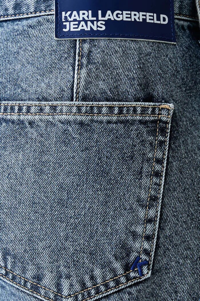 Karl Lagerfeld Jeans дънки barrel дамски сини B4W10022