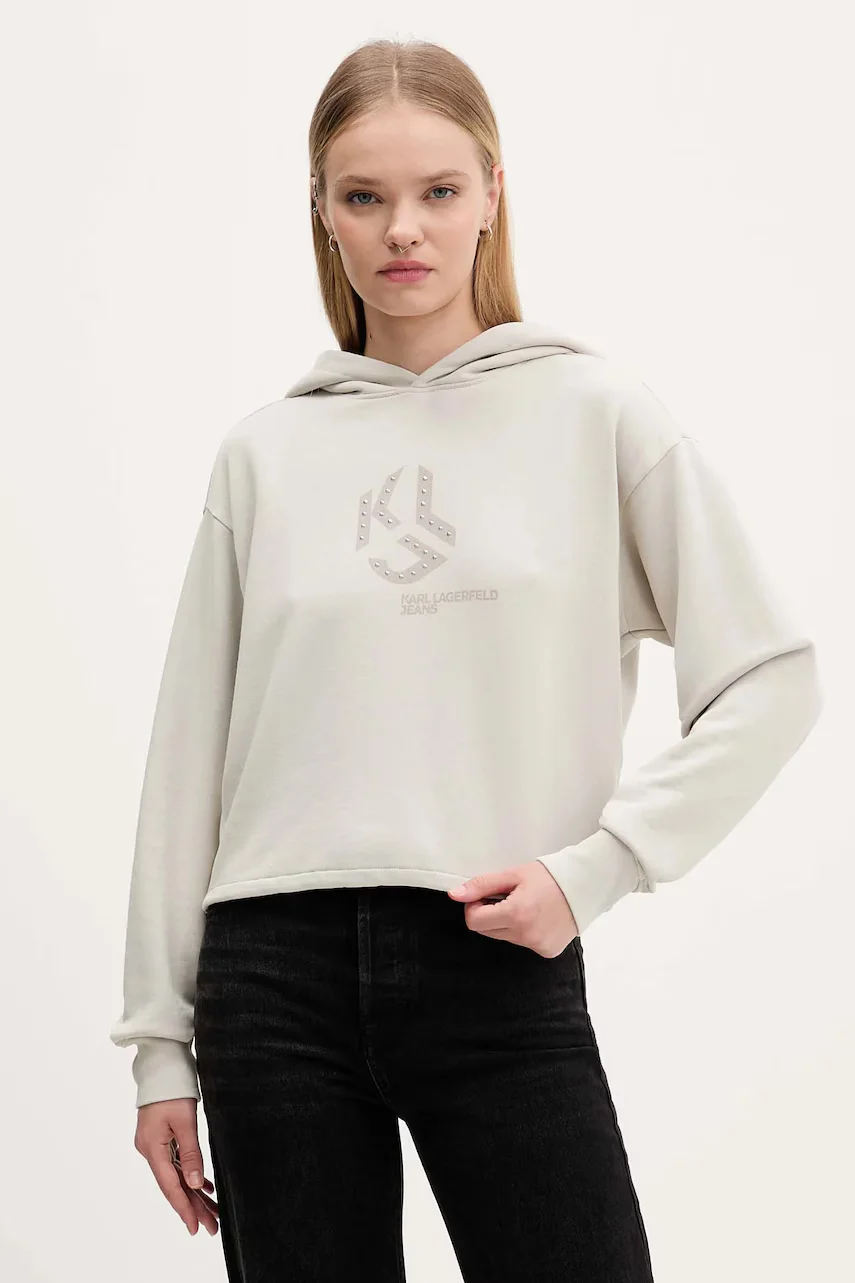 Karl Lagerfeld Jeans Памучен суичър