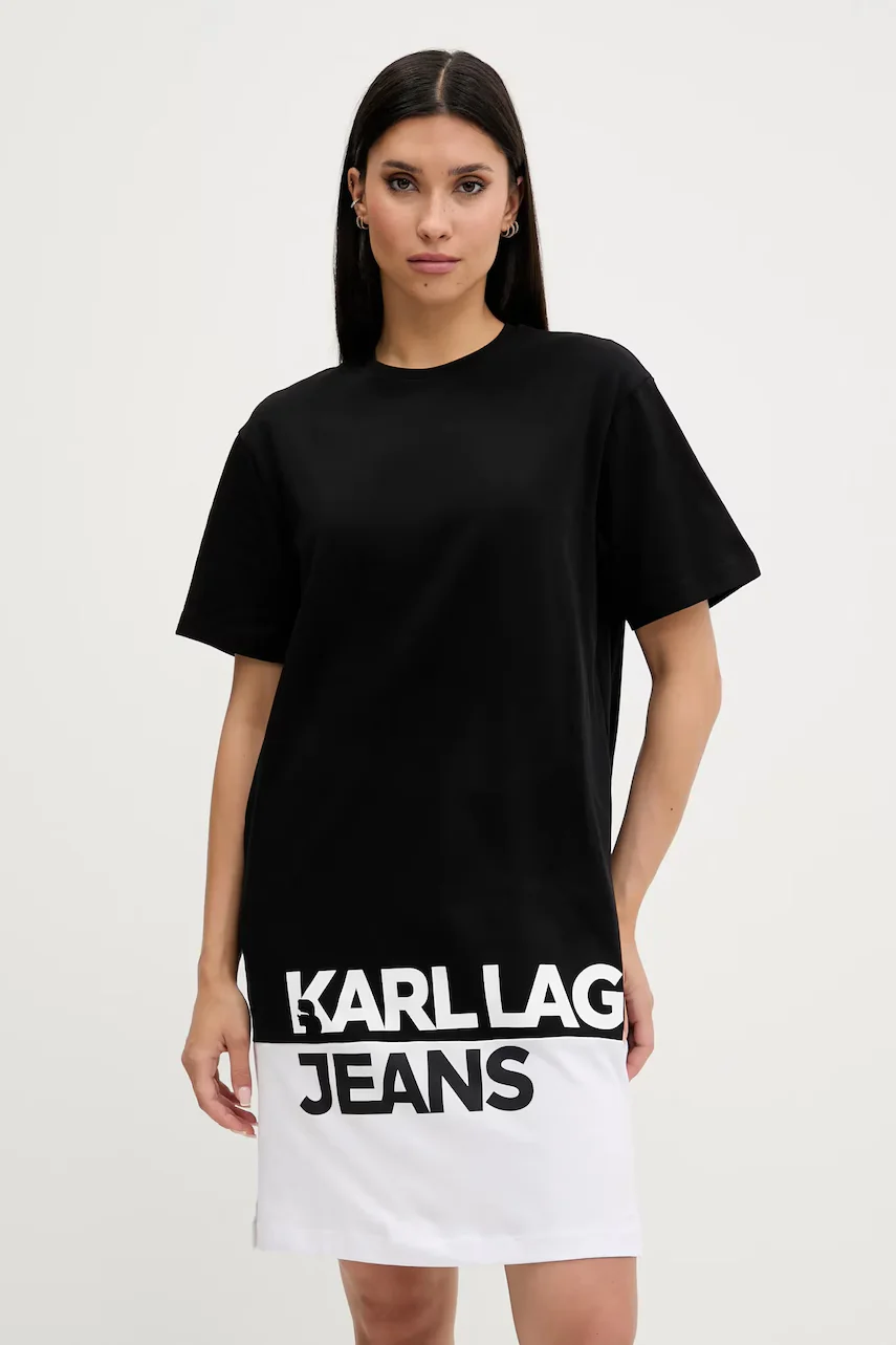 Karl Lagerfeld Jeans Памучна рокля