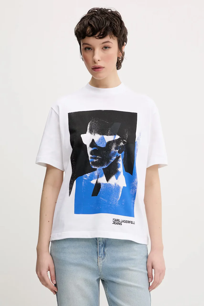 Karl Lagerfeld Jeans Памучна тениска