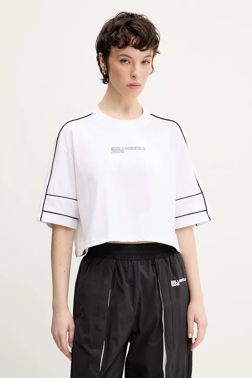 Karl Lagerfeld Jeans Памучна тениска