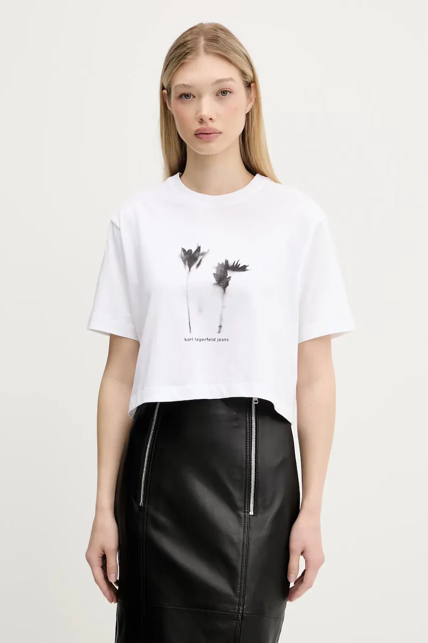 Karl Lagerfeld Jeans Памучна тениска