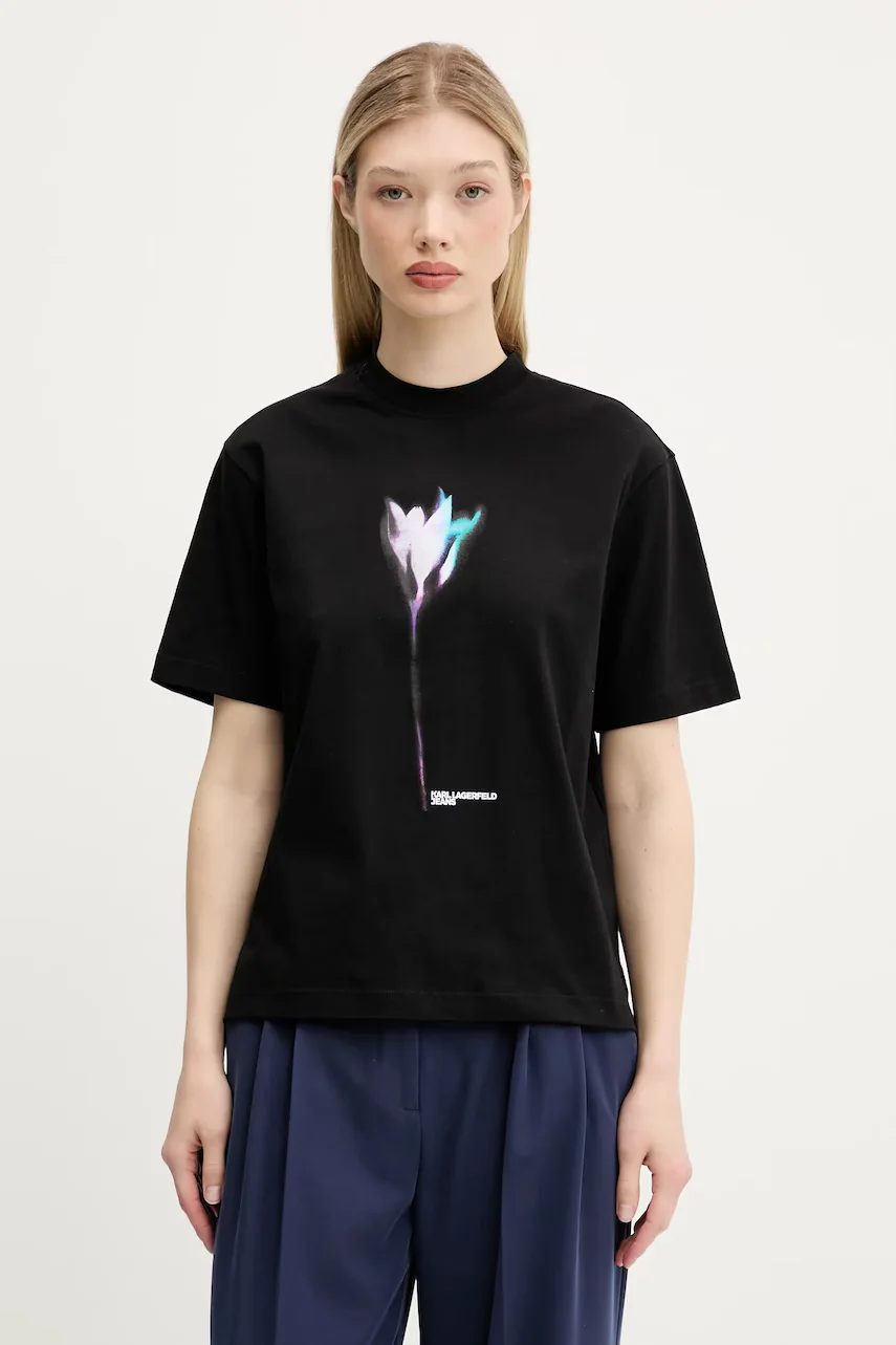 Karl Lagerfeld Jeans Памучна тениска
