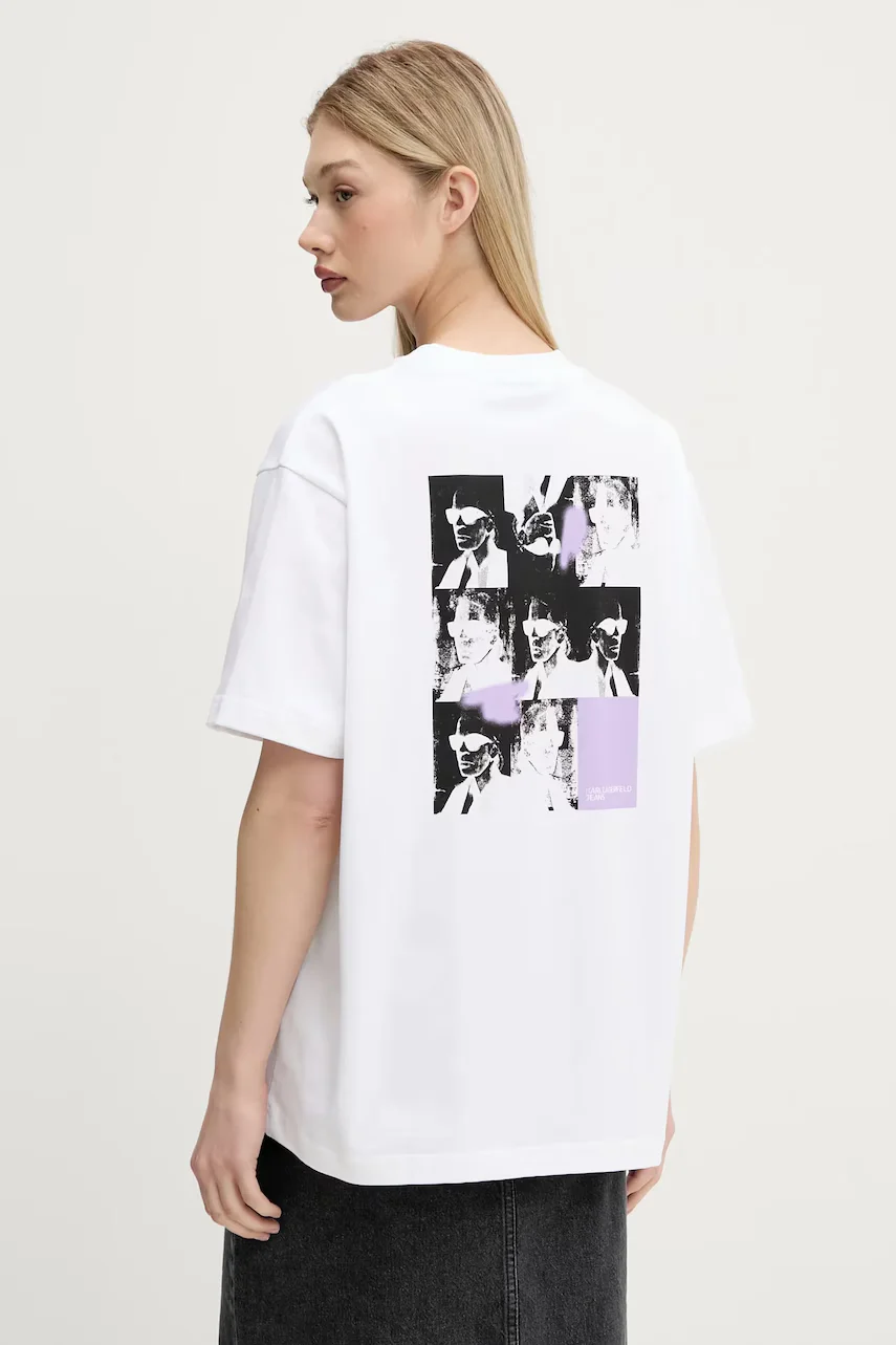 Karl Lagerfeld Jeans Памучна тениска