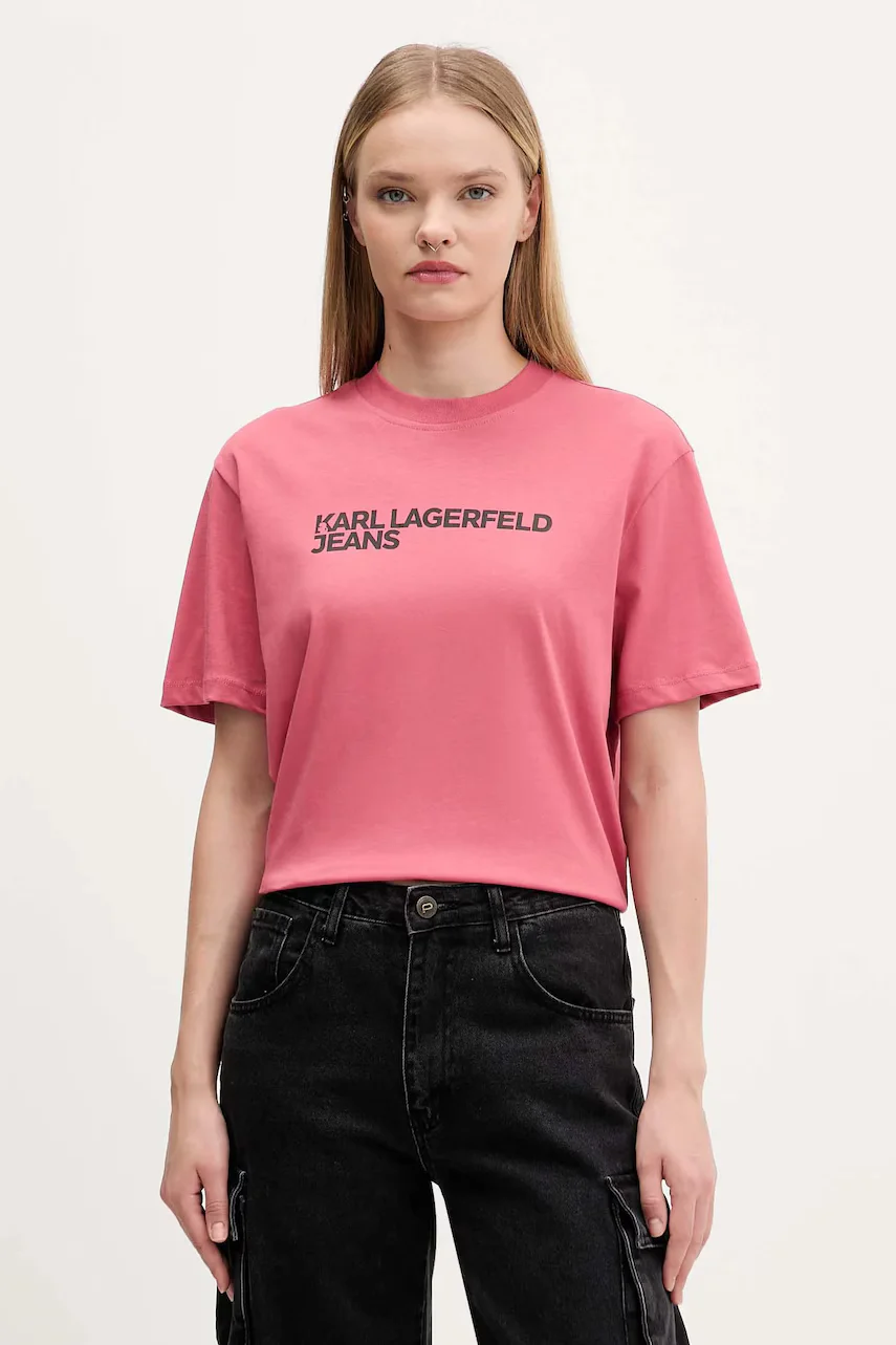 Karl Lagerfeld Jeans Памучна тениска