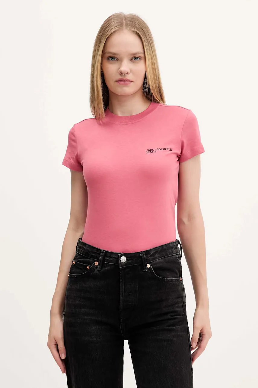 Karl Lagerfeld Jeans Памучна тениска