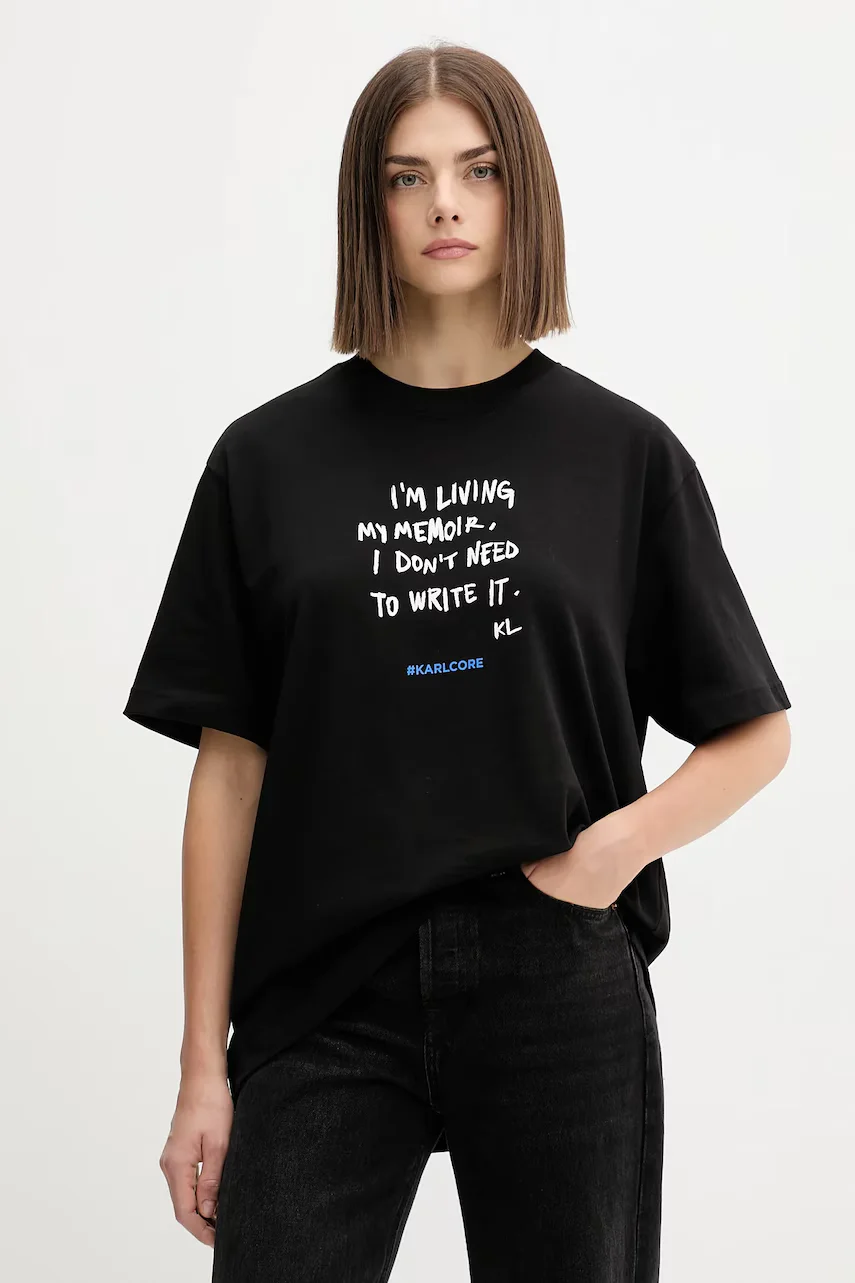 Karl Lagerfeld Jeans Памучна тениска