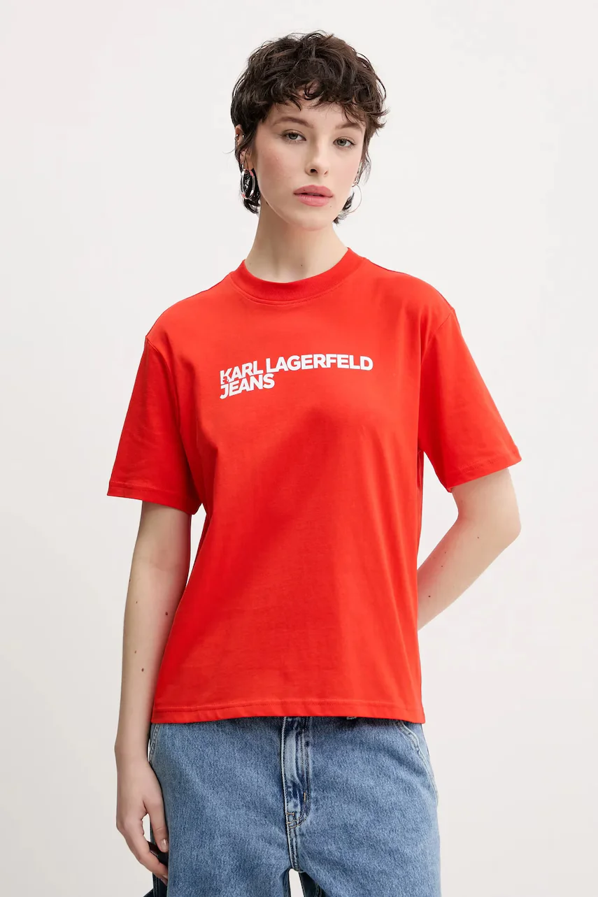 Karl Lagerfeld Jeans Памучна тениска