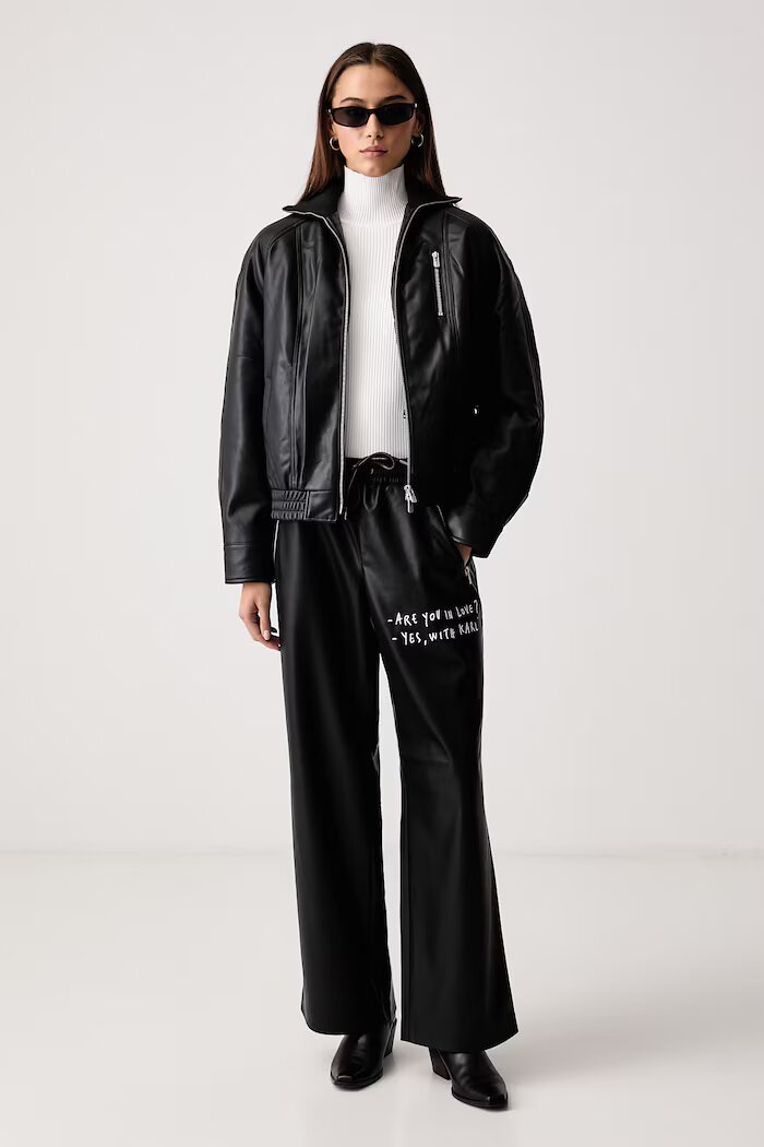 Karl Lagerfeld Jeans поло дамско с вискоза бяло B4W18001