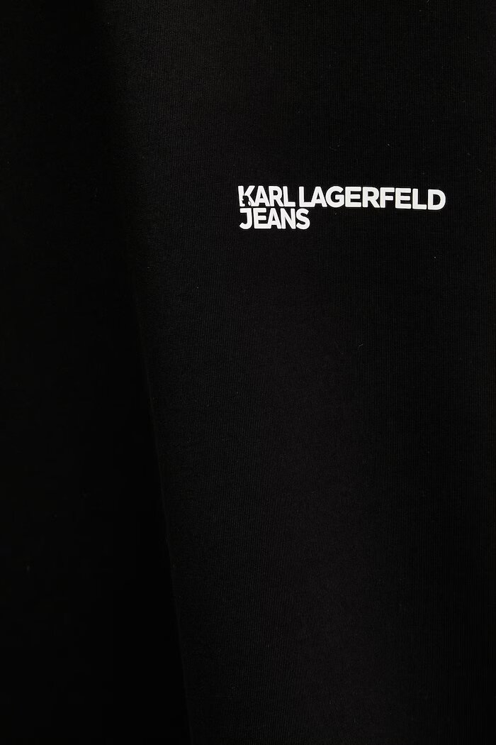 Karl Lagerfeld Jeans Рокля в черно къса с уголемена кройка B2W13068