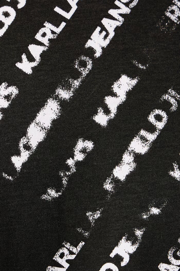Karl Lagerfeld Jeans тениска мъжка от памук черна B4M17032