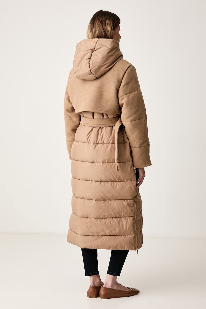 Karl Lagerfeld капитонирано яке дамско бежово B4W15003