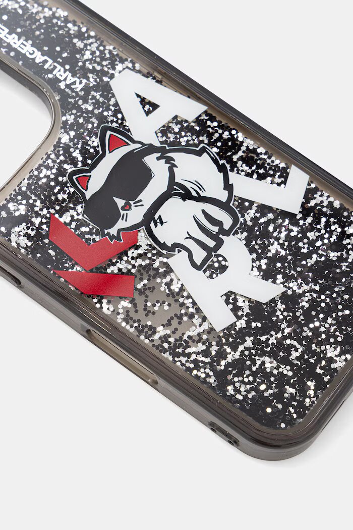 Karl Lagerfeld кейс за телефон iPhone 16 Pro черен KLHCP16LLCHSCTDK