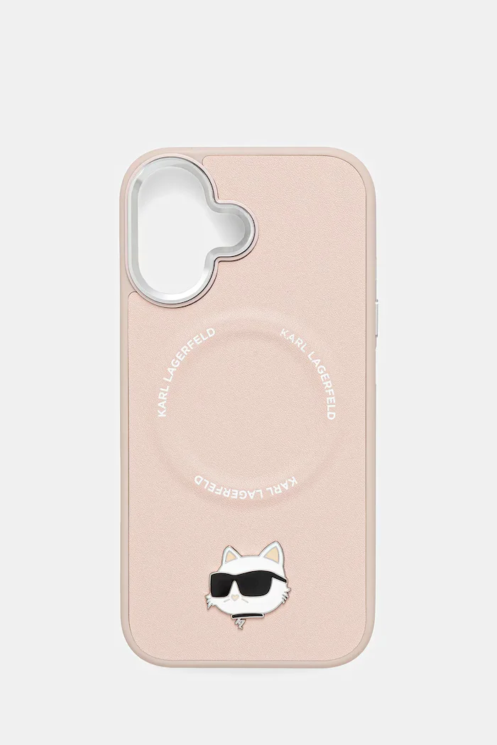 Karl Lagerfeld Кейс за телефон iPhone 17 в розово KLHMP17SPSMLRCHP