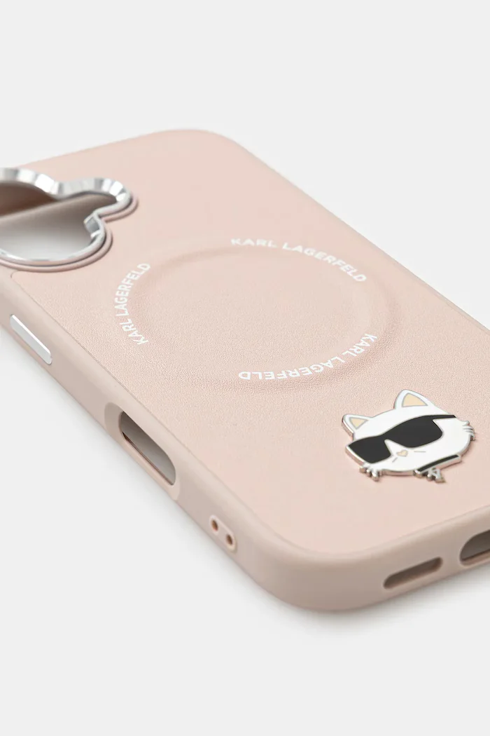 Karl Lagerfeld Кейс за телефон iPhone 17 в розово KLHMP17SPSMLRCHP
