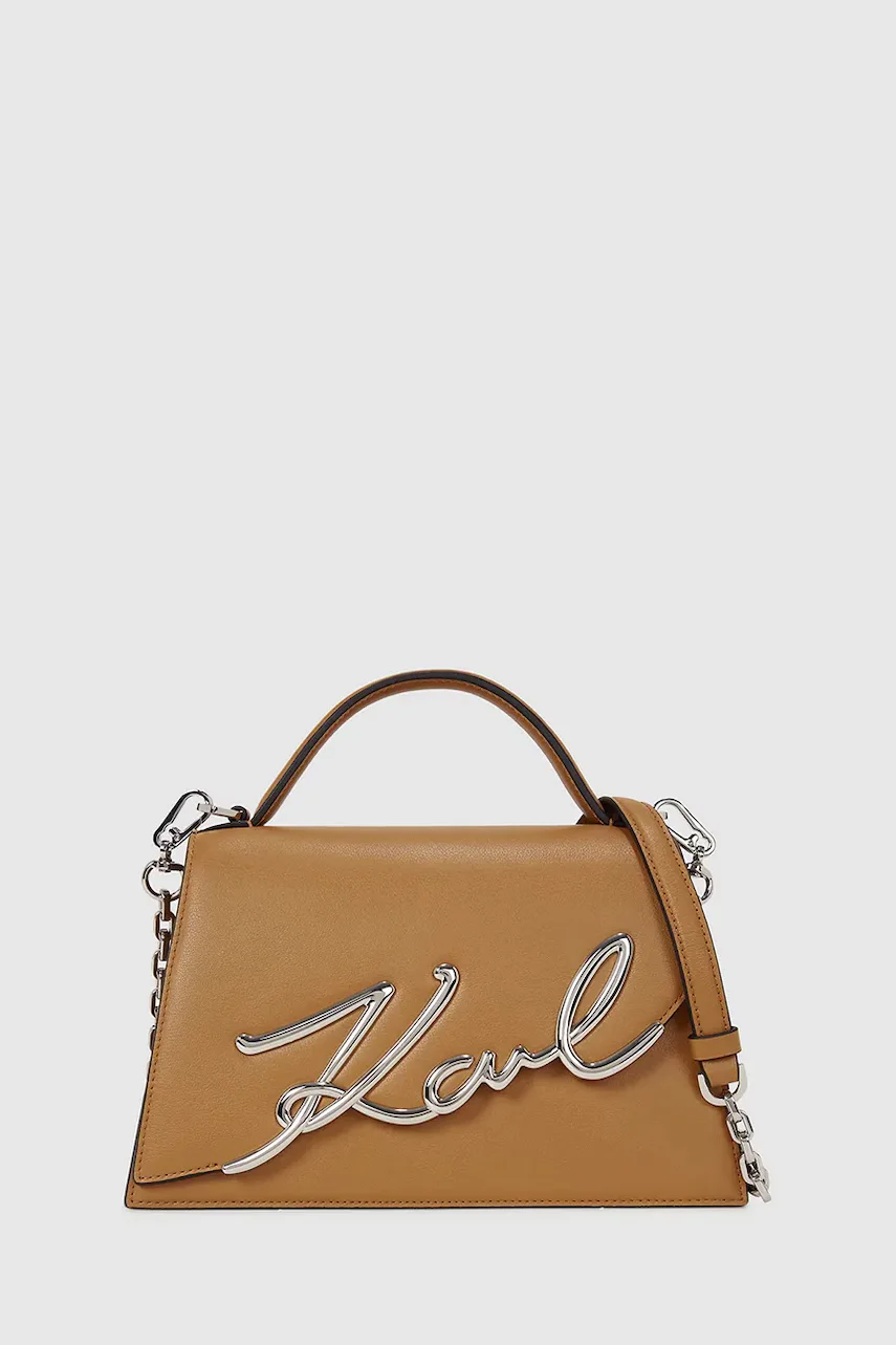 Karl Lagerfeld Кожена чанта K/SIGNATURE